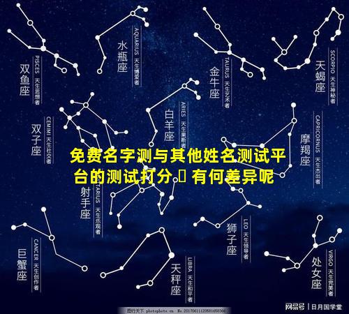 免费名字测与其他姓名测试平台的测试打分 ☘ 有何差异呢
